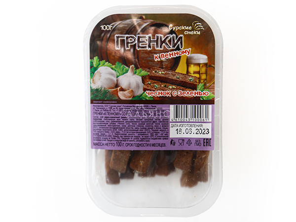 Сурские гренки Чеснок с зеленью (100 гр) в Салавате