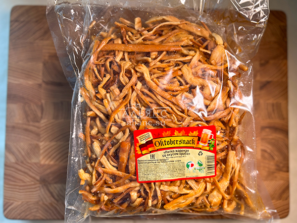 Нитка ЖАРЕНАЯ "Краб" Oktobtersnak 1 кг (сырный продукт) в Салавате