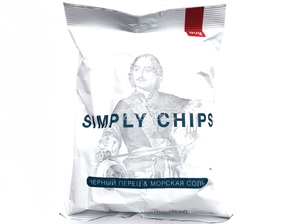 Картофельные чипсы "Simple chips" Морская соль и черный перец 80 гр. в Салавате